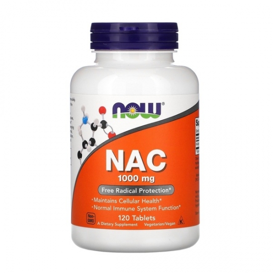 NAC 1000mg 120 Tabs, NOW Foods фото