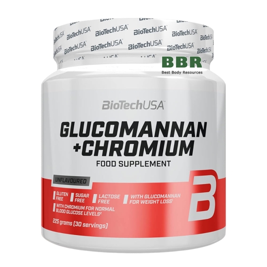 Glucomannan plus Chromium 225g, BioTech фото