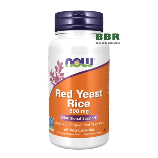 Red Yeast Rice 600mg 60 Caps, NOW Foods фото