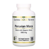Peruvian Maca 500mg 240 Veg Caps, California GOLD Nutrition