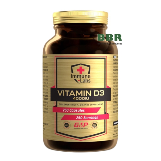 Vitamin D3 4000iu 250 Softgels, Immune Labs фото