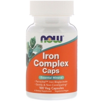 Iron Complex 100 Tab, NOW Foods