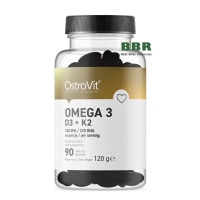 Omega 3 D3 + K2 90 Softgels, OstroVit