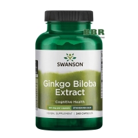 Ginkgo Biloba Extract 60mg 240 Caps, Swanson