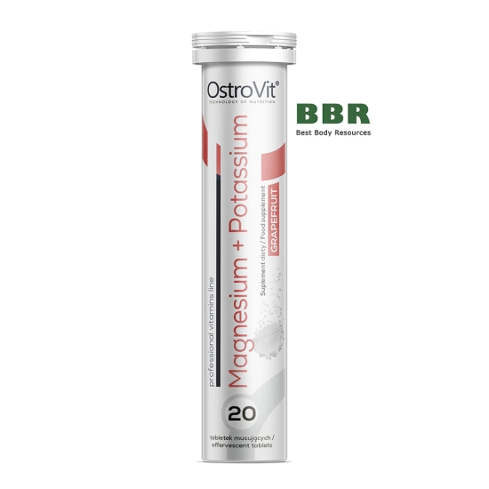 Magnesium plus Potassium 20 Tabs, OstroVit (шипучка) фото