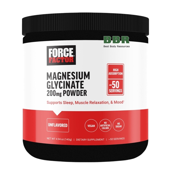 Magnesium Glycinate Powder 140g, Force Factor картинка Magnesium Glycinate Powder 140g, Force Factor фото