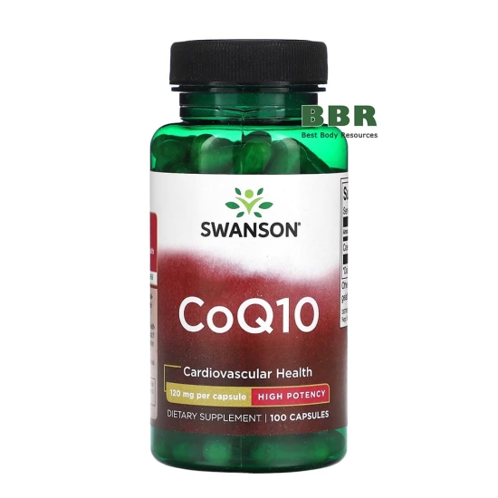 CoQ10 High Potency 120mg 100 caps, Swanson фото