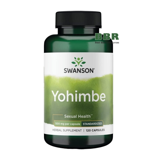 Yohimbe 500mg 120 Caps, Swanson фото