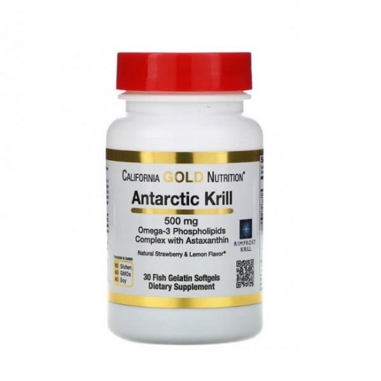 Antarctic Krill 500mg 30 Softgels, California GOLD Nutrition фото