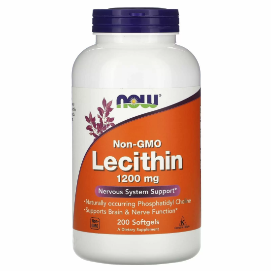 Lecithin 1200mg 200 Softgels, NOW Foods картинка Lecithin 1200mg 200 Softgels, NOW Foods фото