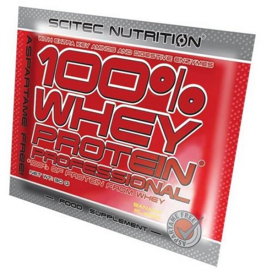 100% Whey Protein Prof. 30g, Scitec Nutrition картинка 100% Whey Protein Prof. 30g, Scitec Nutrition фото