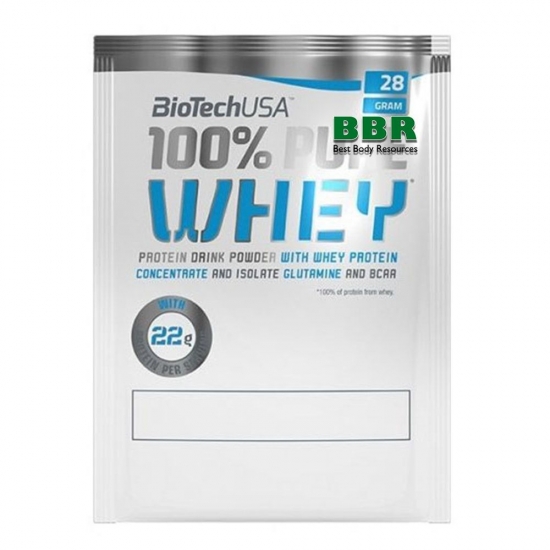 100% Pure Whey 28g, BioTechUSA фото