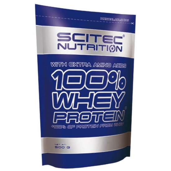 100% Whey Protein 500g, Scitec Nutrition картинка 100% Whey Protein 500g, Scitec Nutrition фото