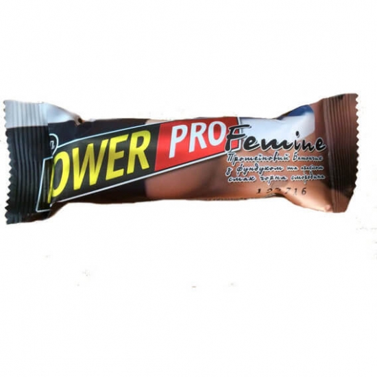 Батончик ореховый Femine 36% 60g, PowerPro фото