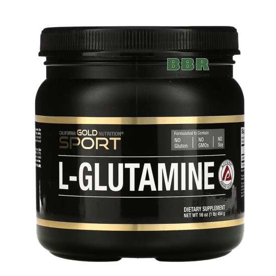 L-Glutamine 90 Servings 454g, California GOLD Nutrition фото