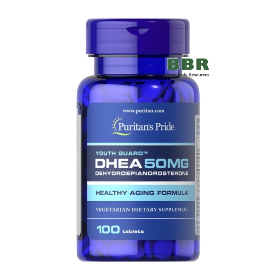 DHEA 50mg 100 Tabs, Puritans Pride фото