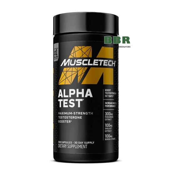 Alpha Test 120 Caps, MuscleTech картинка Alpha Test 120 Caps, MuscleTech фото