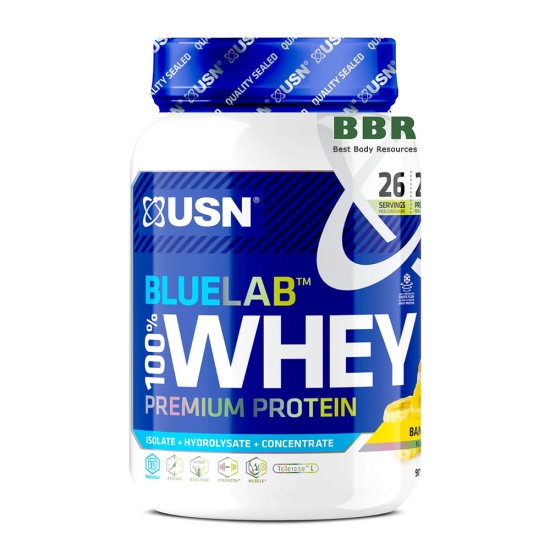 BlueLab 100% Whey Protein 908g, USN картинка BlueLab 100% Whey Protein 908g, USN фото