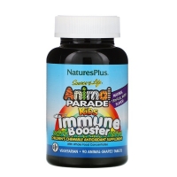 Kids Immune Booster Animal Parade 90 Tabs, Natures Plus (Tropical Berry)