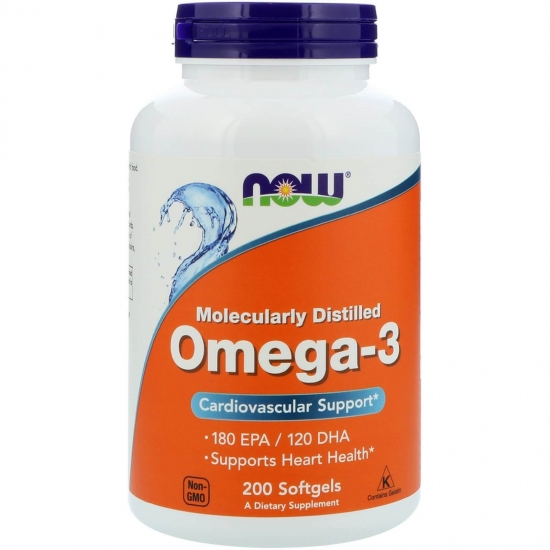 Omega 3 200 Caps, NOW Foods картинка Omega 3 200 Caps, NOW Foods фото