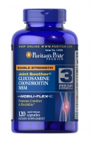 Double Strength Glucosamine, Chondroitin MSM 120 Caps, Puritans Pride