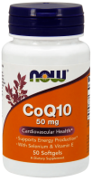 CoQ10 50mg 50 Softgels, NOW Foods