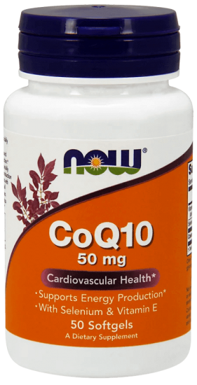CoQ10 50mg 50 Softgels, NOW Foods фото