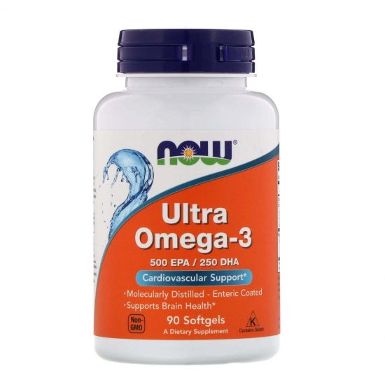 Ultra omega 3 90 Softgels, NOW Foods фото