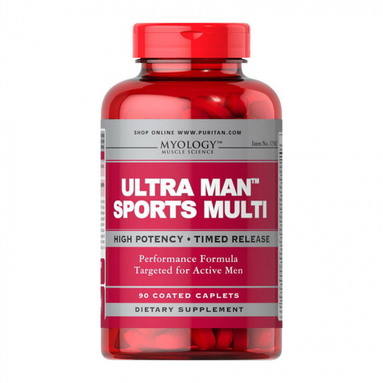 Ultra Man Sports Multi 90 Tabs, Myology картинка Ultra Man Sports Multi 90 Tabs, Myology фото