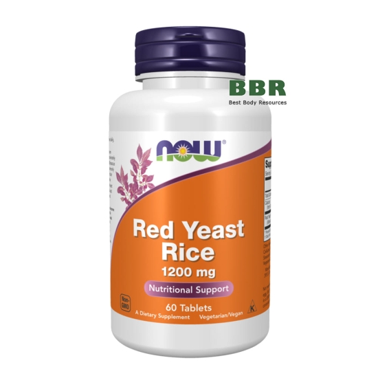 Red Yeast Rice 1200mg 60 Tabs, NOW Foods фото