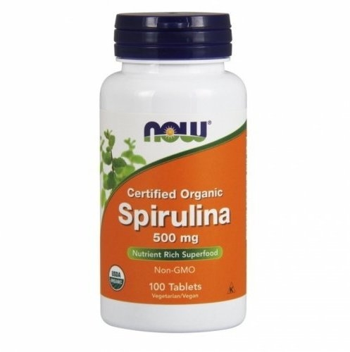 Spirulina 500mg 100 Tab, NOW Foods фото