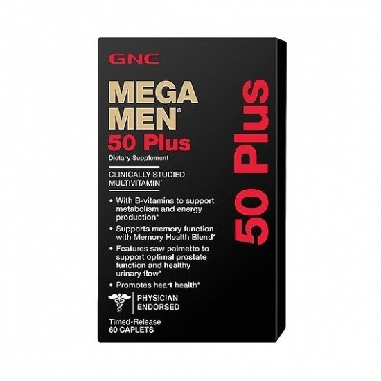 Mega Men 50 Plus 60 Tabs, GNC фото
