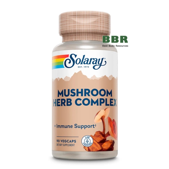 Mushroom Herb Complex 90 Veg Caps, Solaray картинка Mushroom Herb Complex 90 Veg Caps, Solaray фото
