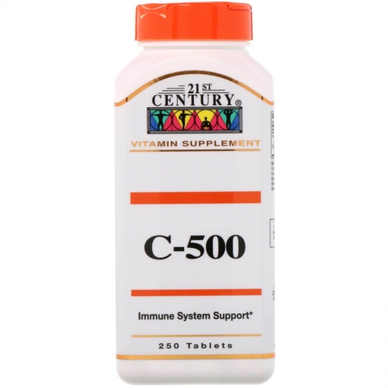 Vitamin C 500mg 250tab, 21st Century фото