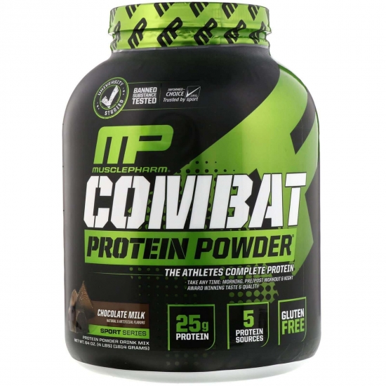 Combat Protein Powder 1814g, MusclePharm картинка Combat Protein Powder 1814g, MusclePharm фото