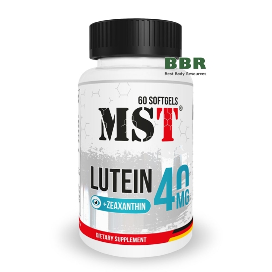 Lutein 40mg plus Zeaxanthin 60 Softgels, MST фото