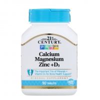 Calcium Magnesium Zinc + D3 90tab, 21st Century