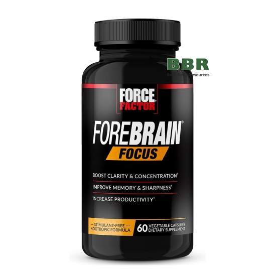 ForeBrain Focus 60 Veg Caps, Force Factor картинка ForeBrain Focus 60 Veg Caps, Force Factor фото