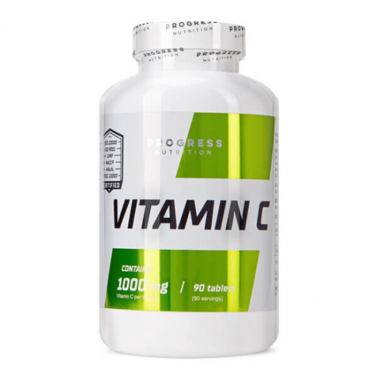 Vitamin C 1000mg 90 Tabs, Progress Nutrition (Tabs) картинка Vitamin C 1000mg 90 Tabs, Progress Nutrition (Tabs) фото