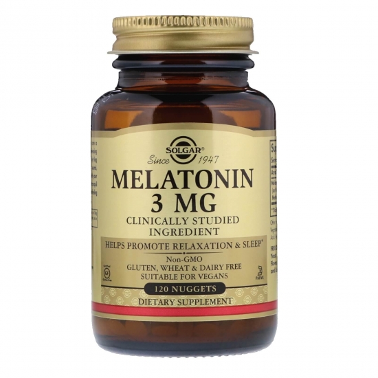 Melatonin 3mg 120 Nuggets, Solgar картинка Melatonin 3mg 120 Nuggets, Solgar фото