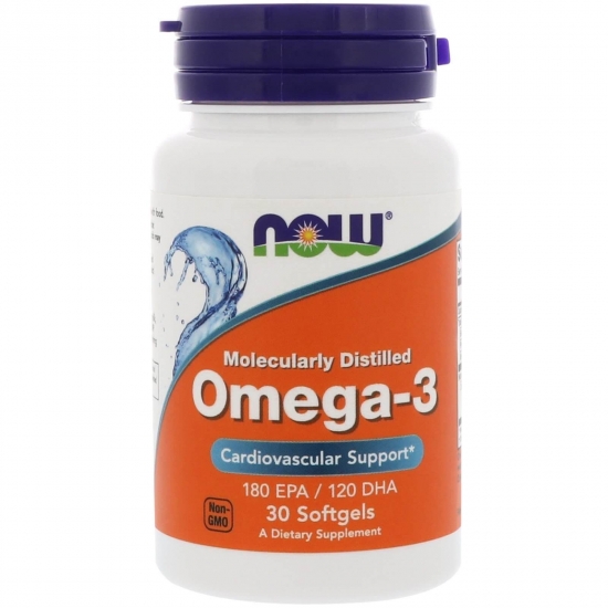 Omega 3 30 Caps, NOW Foods фото