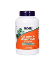 Calcium & Magnesium with Vitamin D-3 and Zinc 240 Sofgels, NOW Foods
