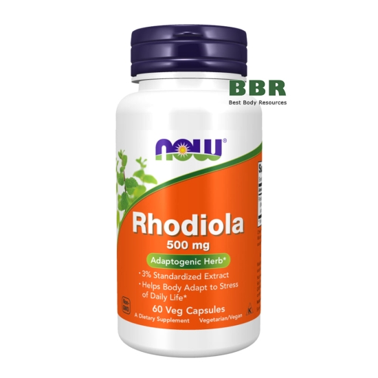 Rhodiola Extract 500mg 60 Veg Caps, NOW Foods фото