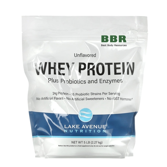 Whey Protein plus Probiotics and Enzymes 2.27kg, Lake Avenue Nutrition фото