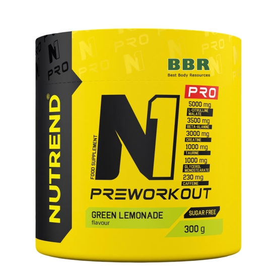 N1 Pro Preworkout 300g, NUTREND фото