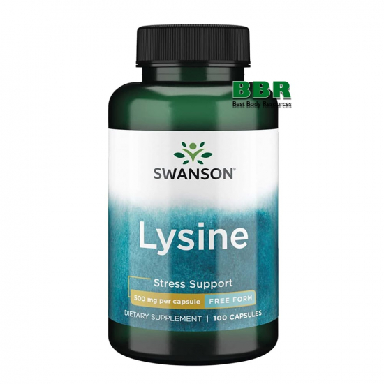 Lysine 500mg 100 Caps, Swanson фото