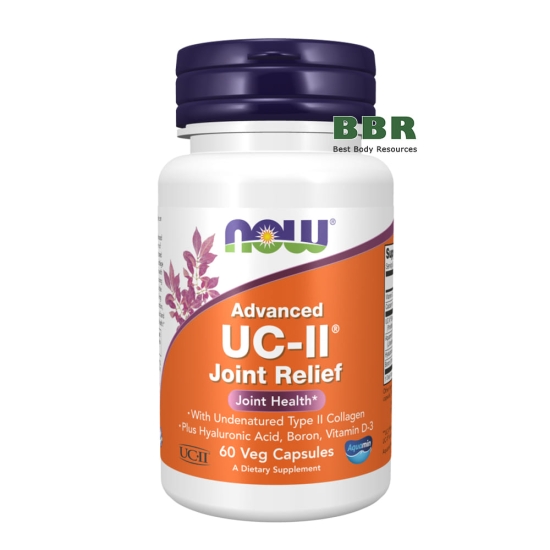 Advanced UC-II Joint Relief 60 Veg Caps, NOW Foods фото