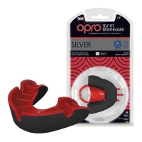 Капа Silver, OPRO (Black/Red)