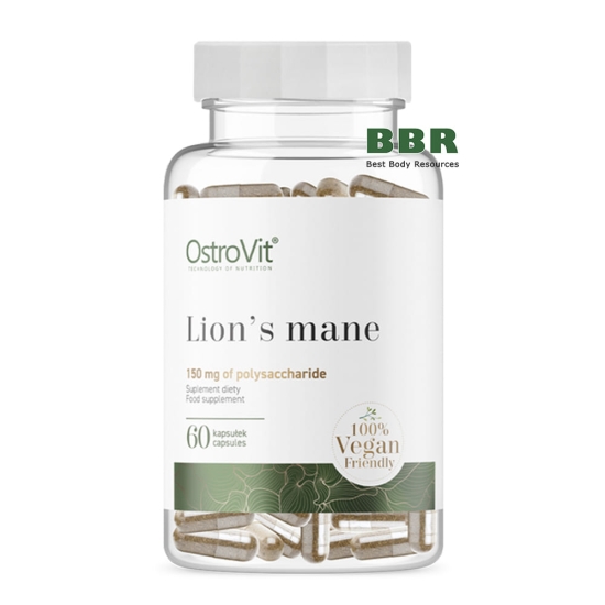Lions Mane 150mg of Polysaccharide 60 Caps, OstroVit фото
