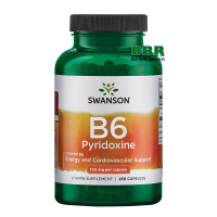 Vitamin B6 Pyridoxine 100mg 250 Caps, Swanson (Caps)